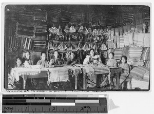 Girls manufacturing textiles, Manila, Philippines, ca. 1920-1940