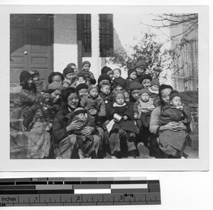 Abandoned children in Guilin, China, 1947