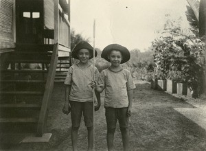 Children of Charles Cadier, in Gabon