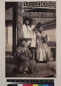 Portrait of Korean merchants, Beijing, China, ca. 1861-1864