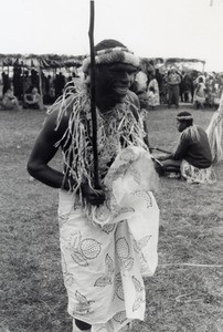 A dancer after the show, Mou, Lifou island