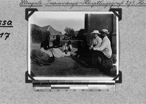 How chiefs are greeted among the Inamwanga, Utengule, Tanzania, ca.1912-1916