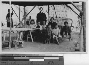 Children with leprosy at Xinhui, China