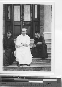 Maryknoll priests on ordination day at Jiangmen, China, 1934