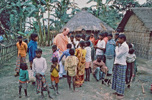 Bangladesh Lutheran Church/BLC, December 1985. DSM Missionary, Rev. Jens Fischer-Nielsen visiti