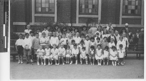 Maryknoll Kindergarteners with Sisters at Dalian, China, 1933