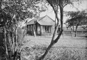 Bangladesh Lutheran Church/BLC, March 1985. The church, close to the Missionary family, Kirsten