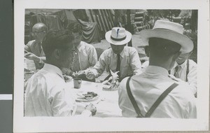 Preacher Whang from the Yong Dong Po Church of Christ, Seoul, South Korea, 1957