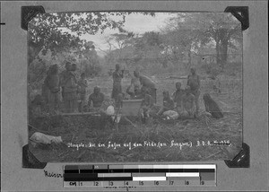 Rest on a journey, Utengule, Tanzania, ca. 1897-1909