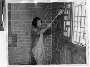 Domestic work at the novitiate at Jiangmen, China, 1947