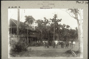 People gathered for the baptism of