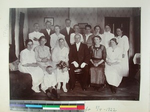 Ovidia and Martinius Vik's wedding, Betafo, Madagascar, 1922-04-05