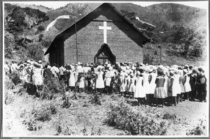 The new church building, Wudee, Tanzania, ca.1927-1935