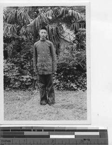 A student at Zhongxin, China, 1938