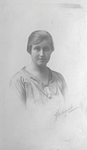 Missionary Erna Kirkegaard. Sent by DMS to Arcot, South India. Working places: Madras 1927-1928