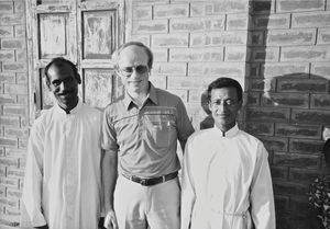 Bangladesh Lutheran Church/BLC, 1983. From left to right: Rev. Biren Bormon, Secretary General