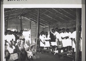 A service in Neweo with the protestant pupils of the Catholic Sasse College