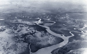 Aerial view on the plain of Tontouta river