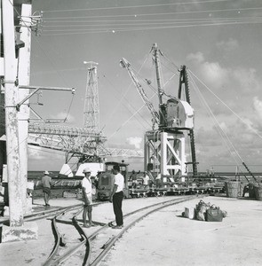 Port facilities at Makatea