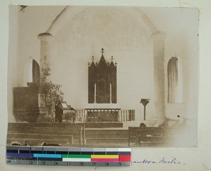 Interior view of Soatanana Church, Betsileo, Madagascar, ca.1900