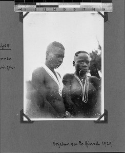 Two Safwa female students, Tanzania, 1929