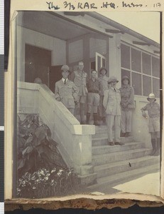 King’s African Rifles mess, Dar es Salaam, Tanzania, 1918