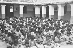 Arcot District, South India. Pupils at Siloam Girl's Boarding School, Tirukoilur 1965