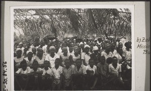 Congregation at the mission festival in Buea