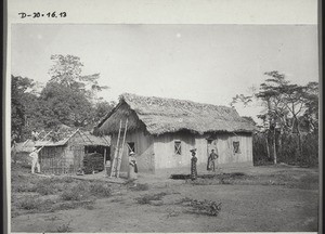 Provisorische Wohnung 'Mes délices' der Geschwister Ramseyer in Kumase. (Goldküste)