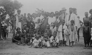 Tiruvannamalai District, Arcot, India. Baptism at Kotandavadi. (Used in: Dansk Missionsblad no