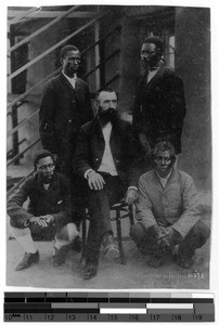 A missionary with assistants, South Africa East