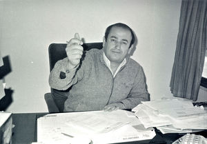 Abdullah Ghosaini, leader of Family Bookshop Group, Limassol, Cyprus, 1983