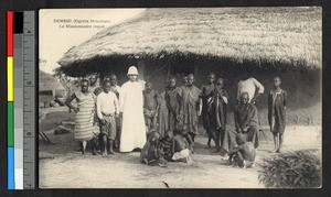 Missionary father with group, Nigeria, ca.1920-1940