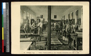 Group of students in a workshop, Lome, Togo, ca. 1920-1940