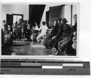 Maryknoll Sisters at the orphanage at Luoding, China, 1937