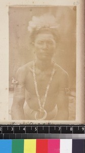 Portrait of Kiniopi, Keperepunu chief, Papua New Guinea, ca. 1890