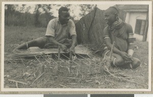 Mat weaver, Chogoria, Kenya, ca.1940