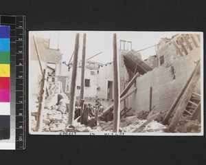 Scene in Kialat, Shantou after the earthquake of February 1918, China