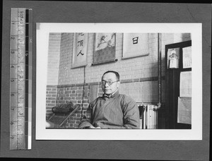 President Dsang of West China Union University, Chengdu, Sichuan, China, ca.1930