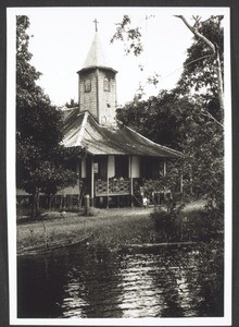 Die Dorfkirche in Pangkoh (Kahajan)