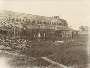 Church under construction in Ovan, Gabon