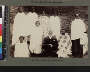 Charles Jukes and group of Malagasy Christians, Madagascar, ca. 1895