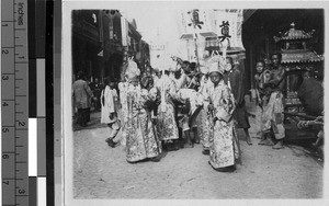 Funeral procession, Shanghai, China, 1935