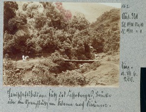 Landscape picture at the foot of the Lasso Mountain, Tanzania, ca.1901-1910