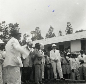 Construction of the church of Nkongsamba, in Cameroon