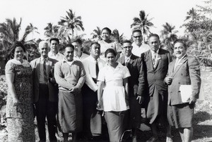 Assembly of the Pacific conference of Churches in Chepenehe, 1966 : representatives of Samoa Islands