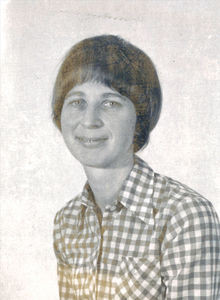 Birgit Nielsen, b. Sørensen, 1936. Teacher, 1959. Primary school teacher in Randers, 1959-72. M