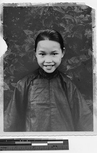 First orphan to join the native Sisterhood at Luoding, China, 1935