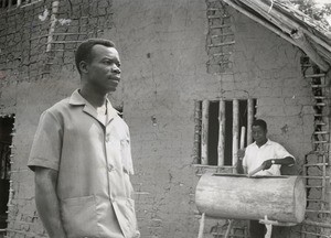 Mr. Obame, director of the protestant school of Aoua, in Gabon