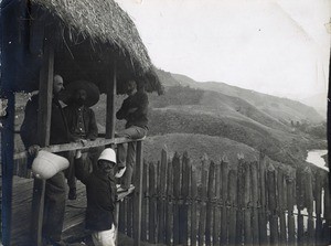 Missionaries on the top of the old Rova in Anosibe, Madagascar